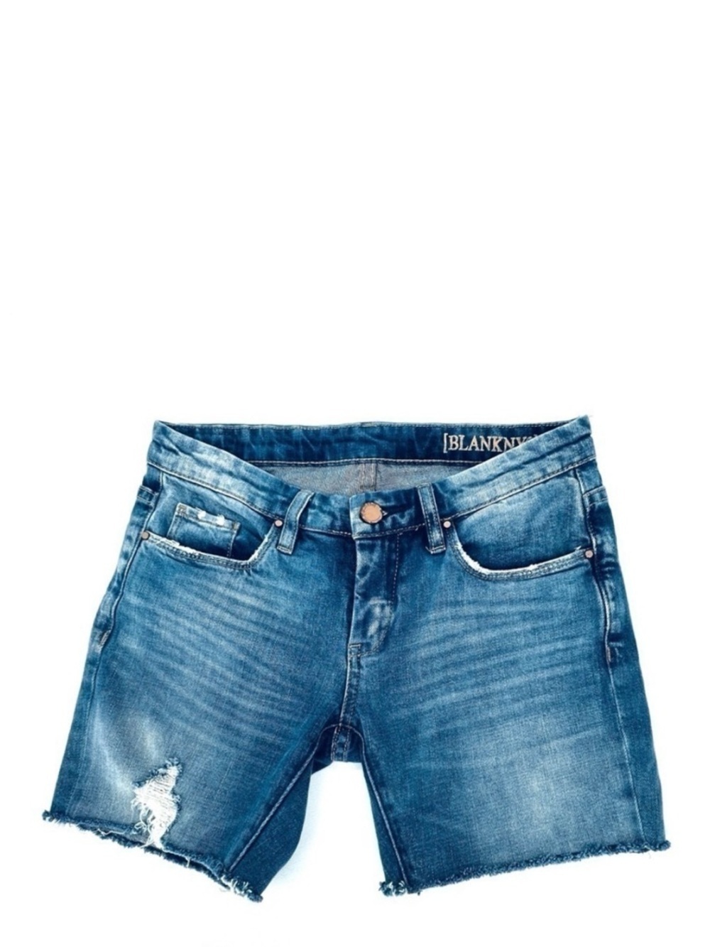 NEW Blank NYC Jean Shorts “Jeepin” Denim Size 25 = 2 nyc Cutoffs Cut Offs New